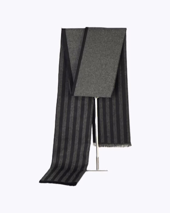 شال گردن موهر مردانه زنانه دورو طرح راه راه جوراب نوین